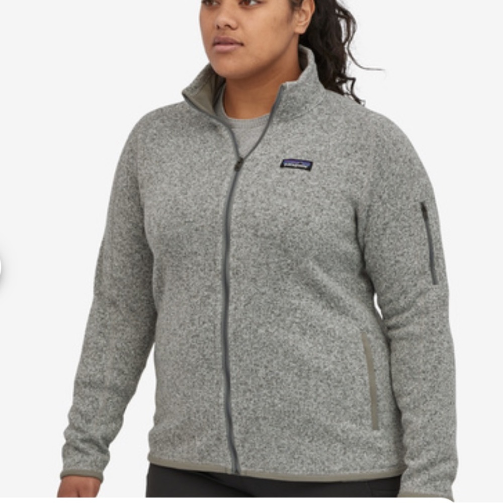 Women’s better sweater fleece jacket, in gray, size XL, like new. Barely worn.